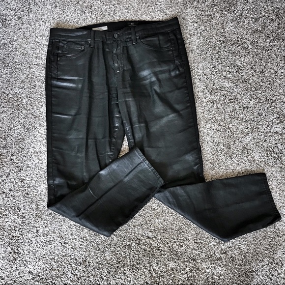 ❤️ SOLD ❤️ AG THE BEAU SKINNY LEATHERETTE JEANS - Picture 4 of 8